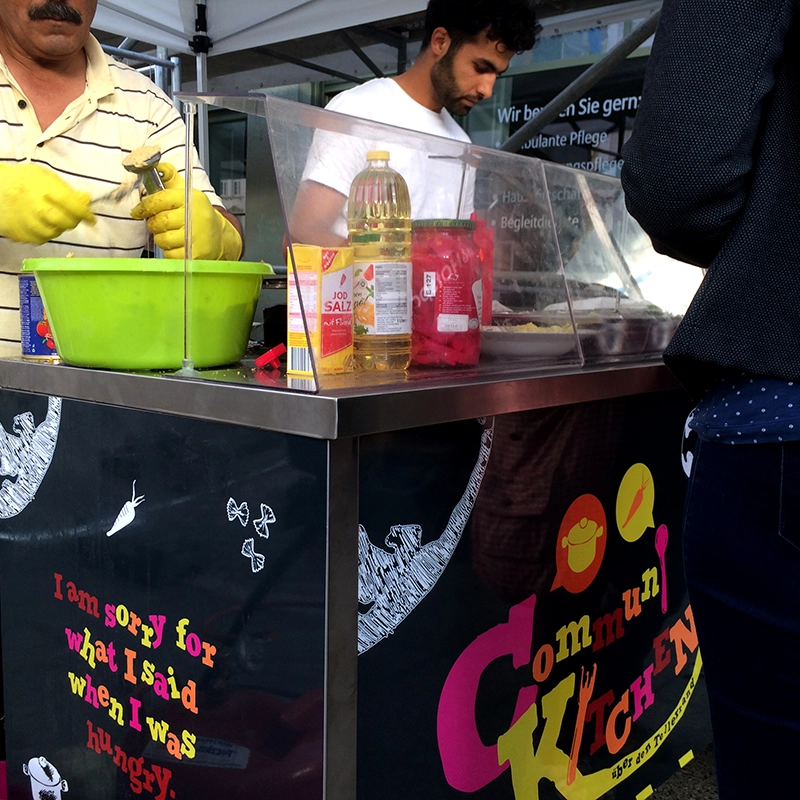 Grafikdesign für eine mobile Küche