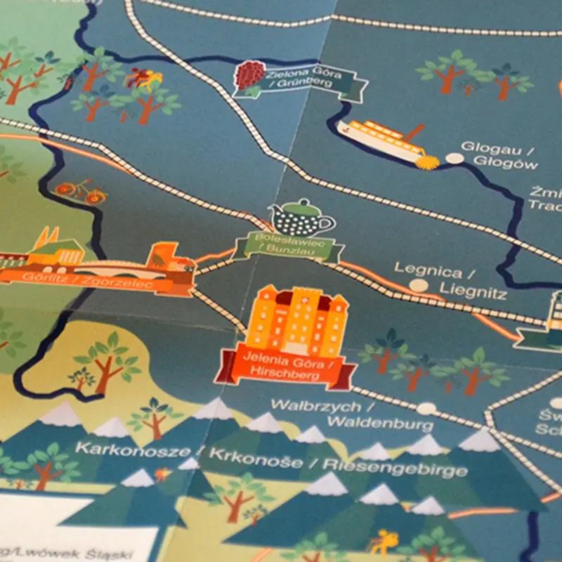 Grafikdesign SCHLESIEN-KARTE